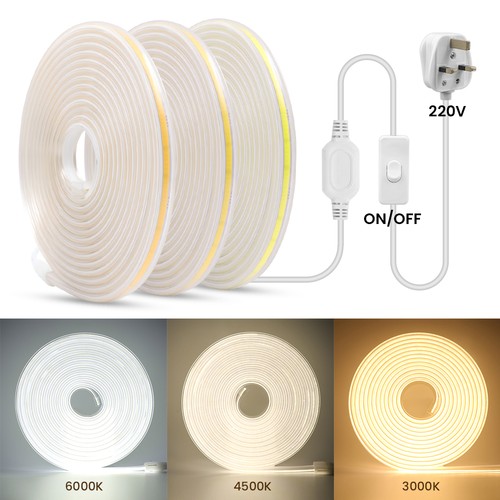 220v cob led - strip, mains