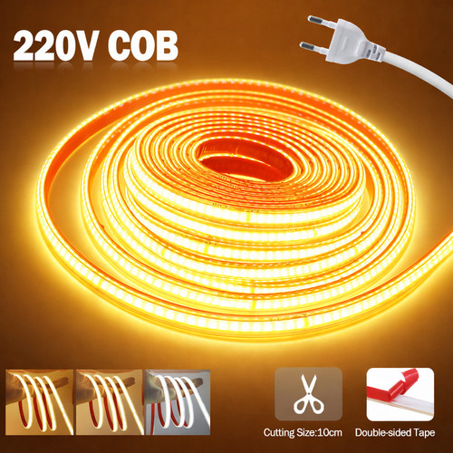220v cob led strip - cob, warm