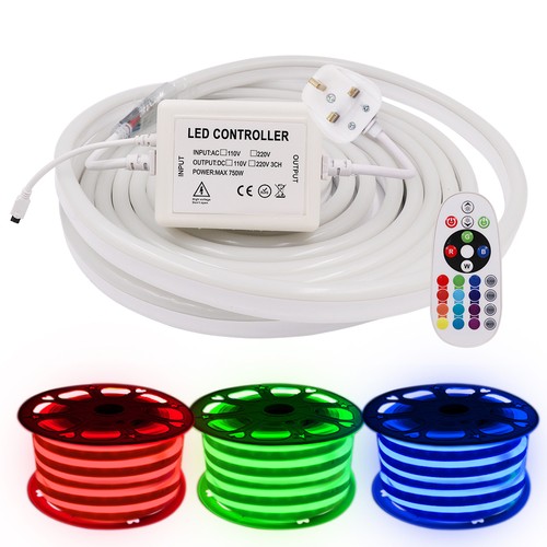 Mains plug rgb led - plug,